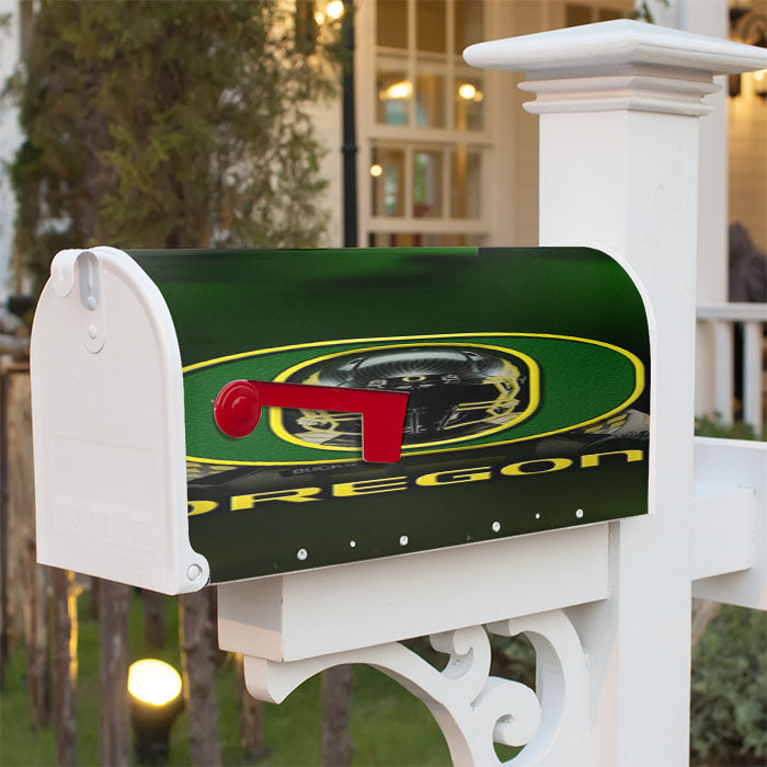 Oregon Ducks Green Magnetic Mailbox Cover 18" X 21" Outdoor Decor