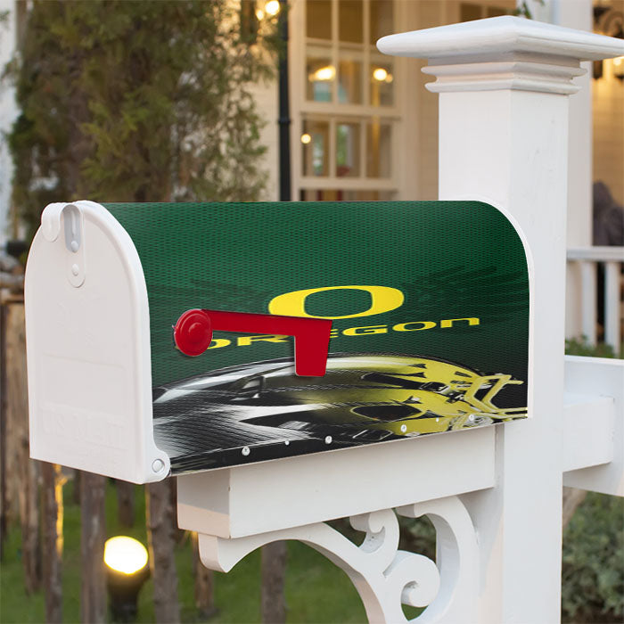 Oregon Ducks Helmet Magnetic Mailbox Cover 18" X 21" Outdoor Decor