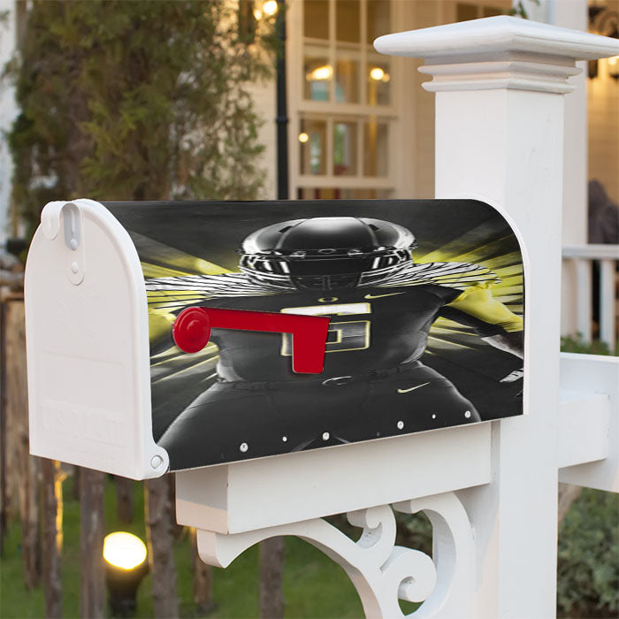 Oregon Ducks Player Magnetic Mailbox Cover 18" X 21" Outdoor Decor