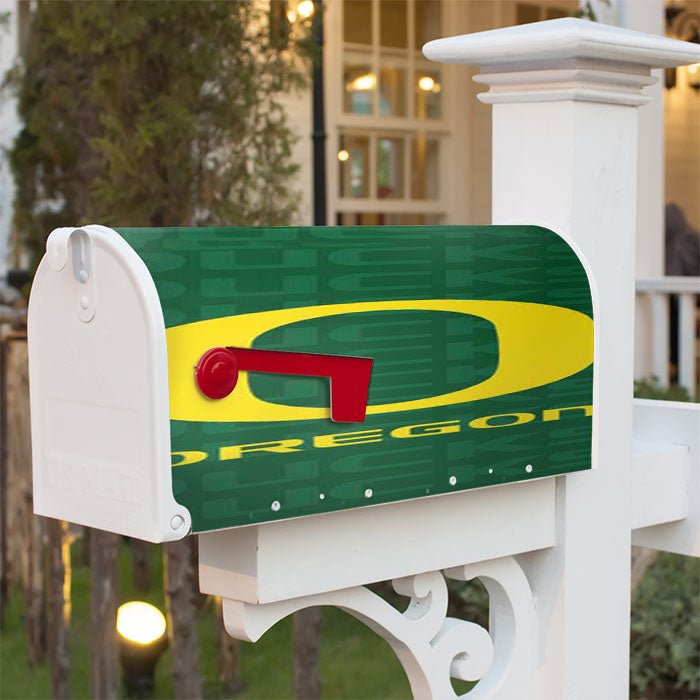 Oregon Ducks Repeat Magnetic Mailbox Cover 18" X 21" Outdoor Decor