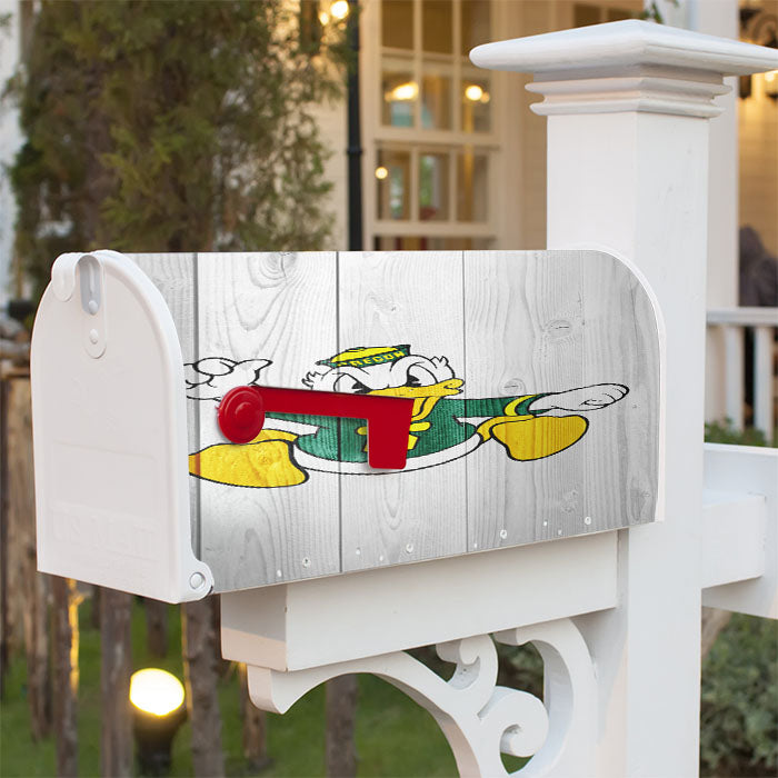 Oregon Ducks University Nfl Logo White3 Magnetic Mailbox Cover 18" X 21" Outdoor Decor