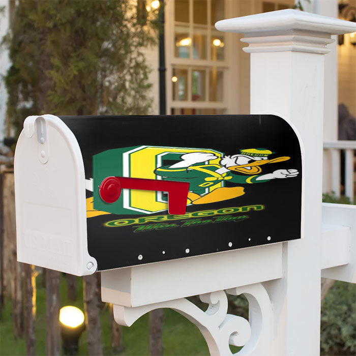 Oregon Ducks Win The Day Magnetic Mailbox Cover 18" X 21" Outdoor Decor