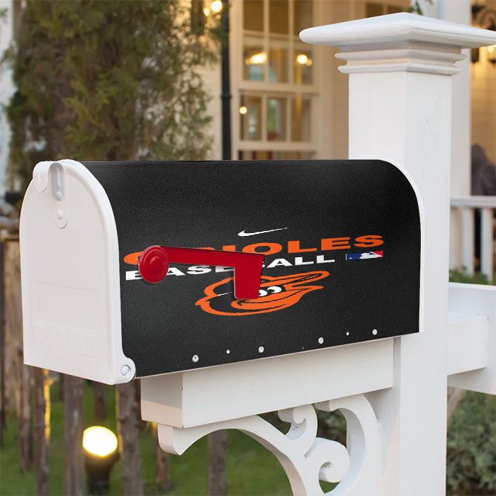 Orioles Baseball Magnetic Mailbox Cover 18" X 21" Outdoor Decor