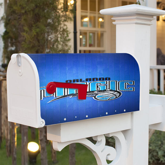 Orlando Magic Hardwood Magnetic Mailbox Cover 18" X 21" Outdoor Decor