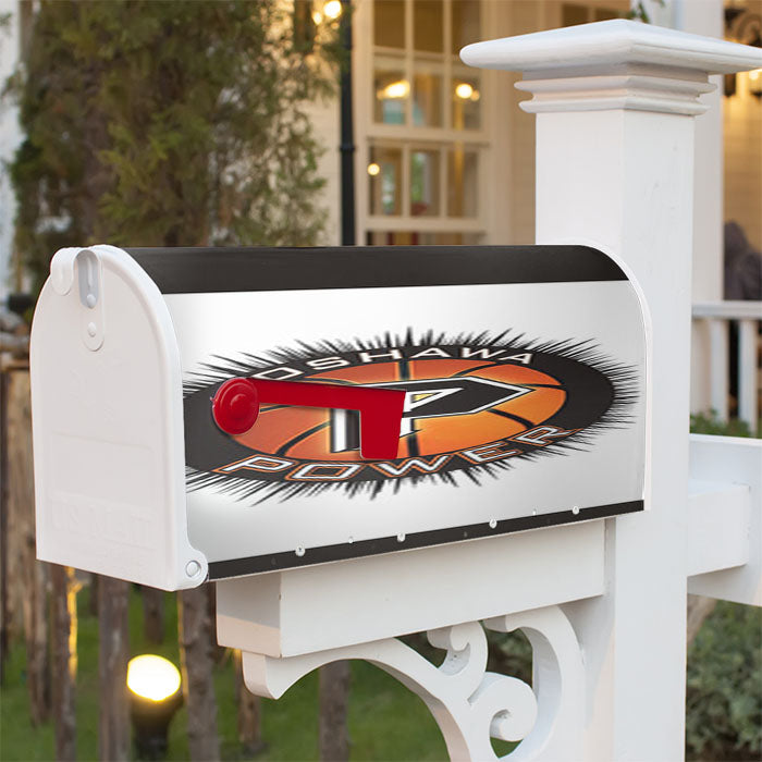 Oshawa Power Basket Ball Magnetic Mailbox Cover 18" X 21" Outdoor Decor