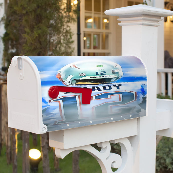 Patriots Super Bowl Wallpaper Li Wallpaper Brady Magnetic Mailbox Cover 18" X 21" Outdoor Decor