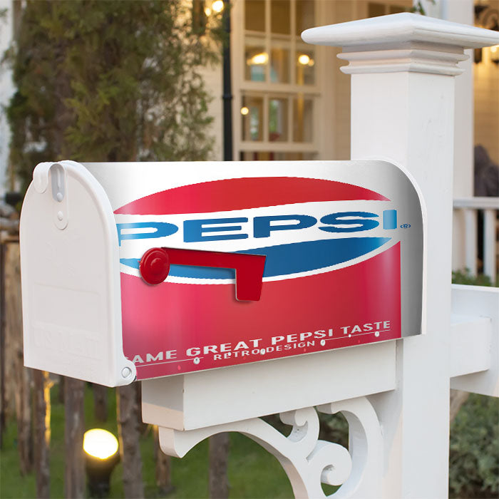 Pepsi Can Retro Classic Design Magnetic Mailbox Cover 18" X 21" Outdoor Decor