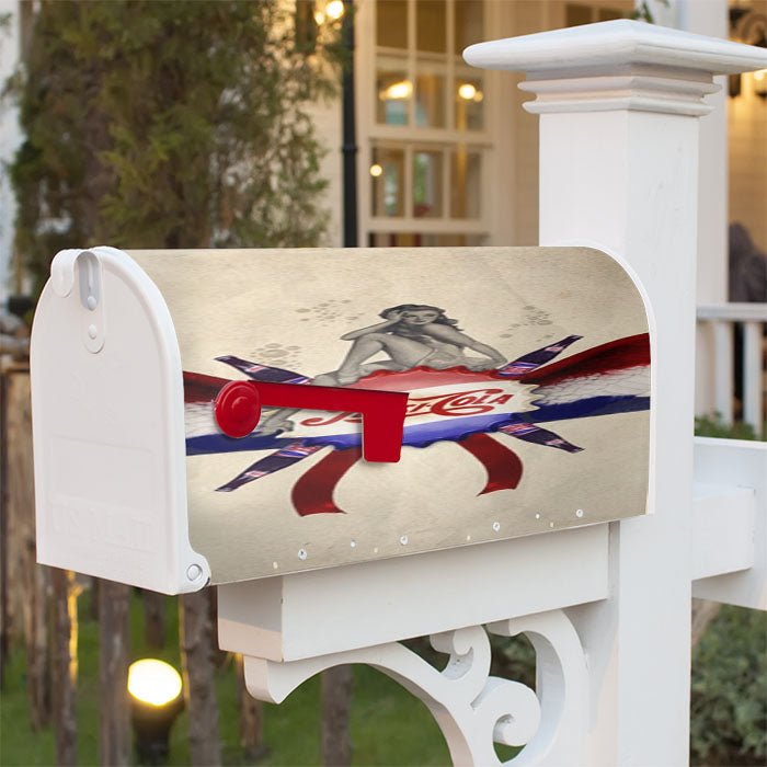 Pepsi Coca Cola Drink Magnetic Mailbox Cover 18" X 21" Outdoor Decor