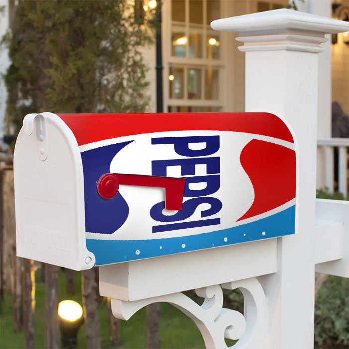 Pepsi Logo 1982 Magnetic Mailbox Cover 18" X 21" Outdoor Decor