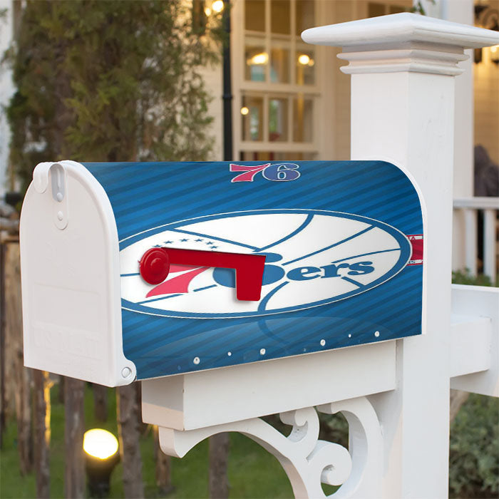 Philadelphia 76Ers Nba Magnetic Mailbox Cover 18" X 21" Outdoor Decor