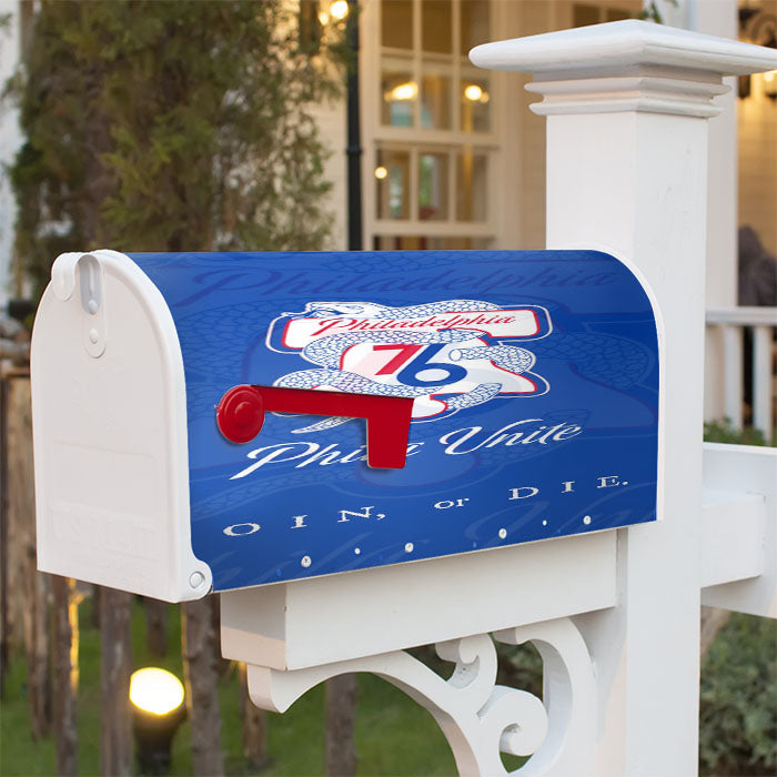 Philadelphia 76Ers Snake Logo Phila United Magnetic Mailbox Cover 18" X 21" Outdoor Decor