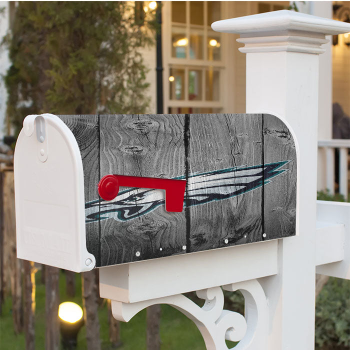 Philadelphia Eagle Logo Wood Texture Wallpapers Magnetic Mailbox Cover 18" X 21" Outdoor Decor