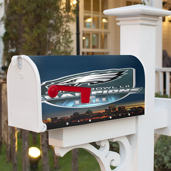 Philadelphia Eagles Champions Magnetic Mailbox Cover 18" X 21" Outdoor Decor