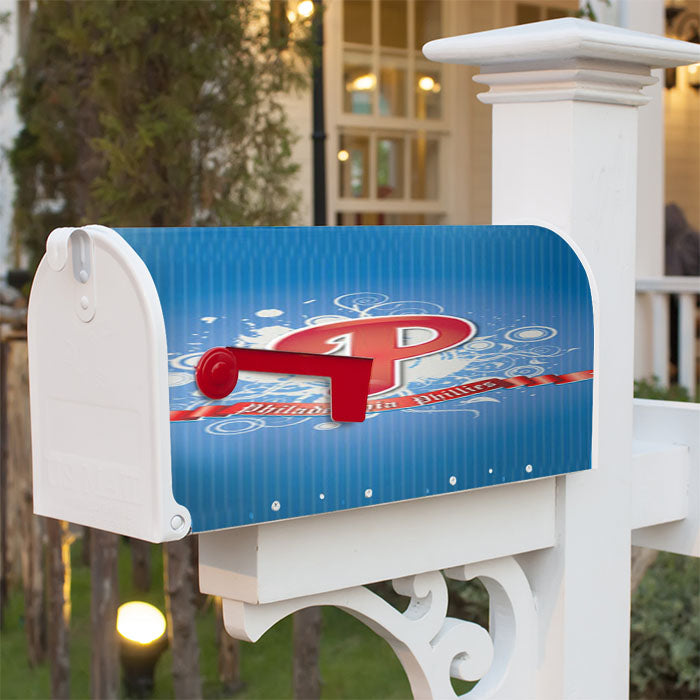 Philadelphia Phillies Blue Magnetic Mailbox Cover 18" X 21" Outdoor Decor