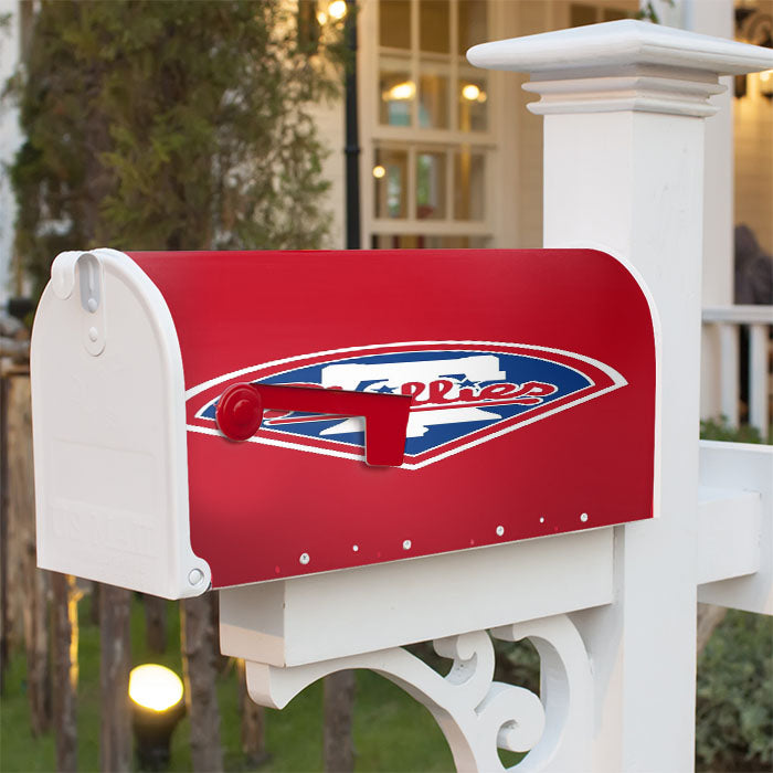 Philadelphia Phillies Logo Magnetic Mailbox Cover 18" X 21" Outdoor Decor