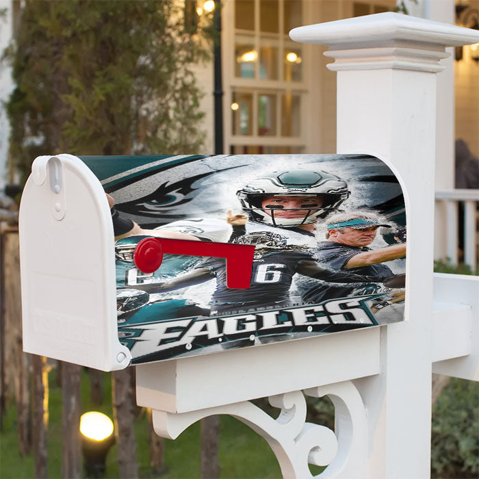Philadelphia Super Bowl Eagles Magnetic Mailbox Cover 18" X 21" Outdoor Decor