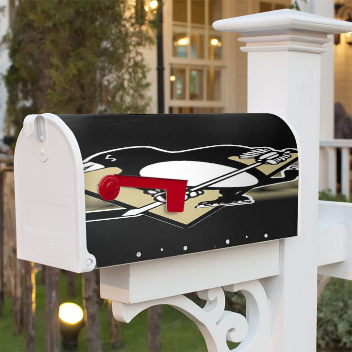 Pittsburgh Penguins Art Magnetic Mailbox Cover 18" X 21" Outdoor Decor