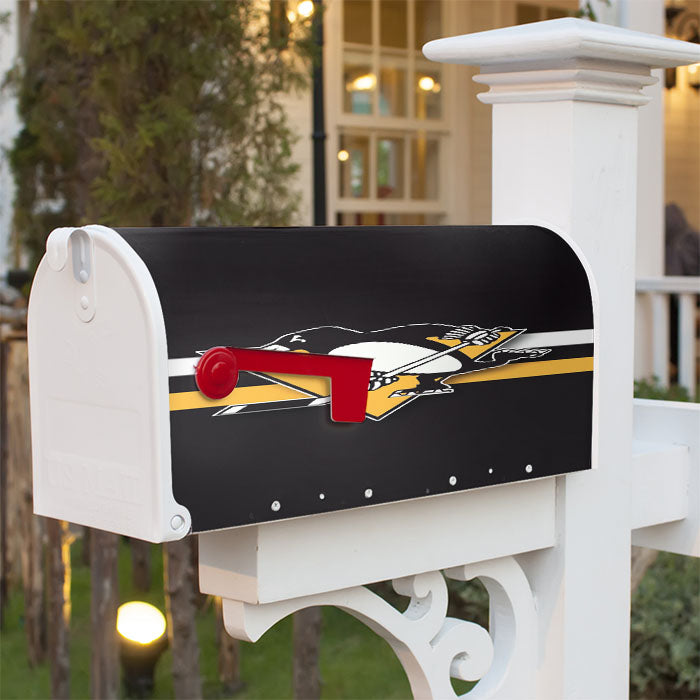 Pittsburgh Penguins Hockey Magnetic Mailbox Cover 18" X 21" Outdoor Decor