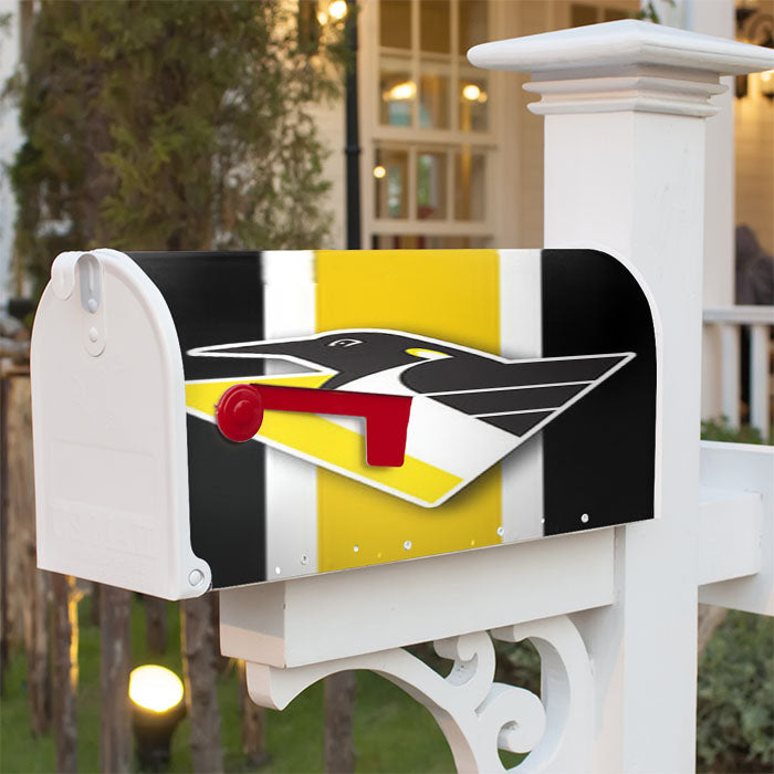 Pittsburgh Penguins Logo 2 Magnetic Mailbox Cover 18" X 21" Outdoor Decor