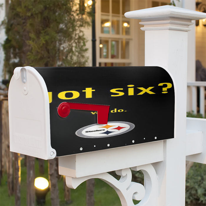 Pittsburgh Steelers Magnetic Mailbox Cover 18" X 21" Outdoor Decor