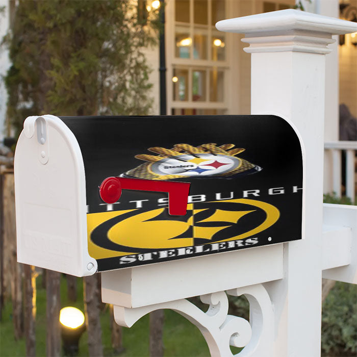 Pittsburgh Steelers New Magnetic Mailbox Cover 18" X 21" Outdoor Decor