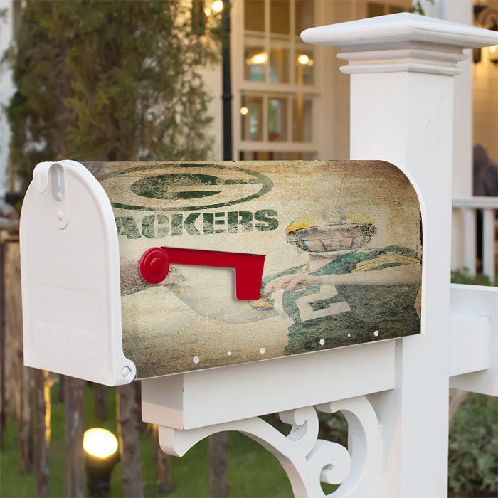 Placa Decorativa Nfl Packers Parede Magnetic Mailbox Cover 18" X 21" Outdoor Decor