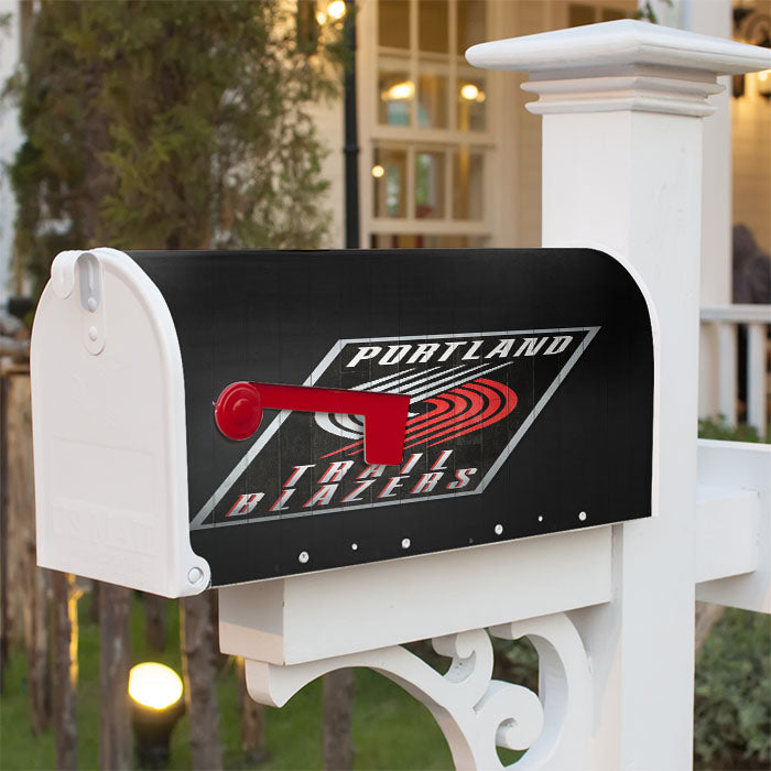 Portland Trail Blazers Hardwood Magnetic Mailbox Cover 18" X 21" Outdoor Decor
