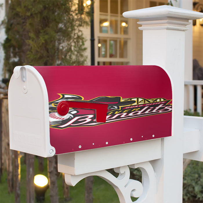 Quad Cities River Bandits Logo Red Magnetic Mailbox Cover 18" X 21" Outdoor Decor