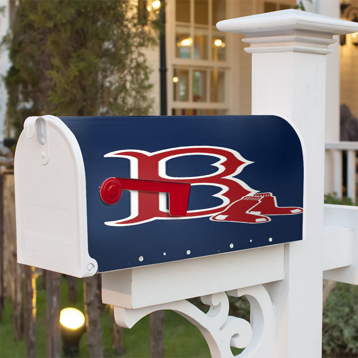 Red Sox Art Magnetic Mailbox Cover 18" X 21" Outdoor Decor