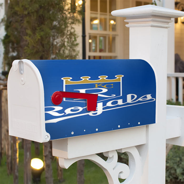 Royal Baseball Logo Blue Magnetic Mailbox Cover 18" X 21" Outdoor Decor