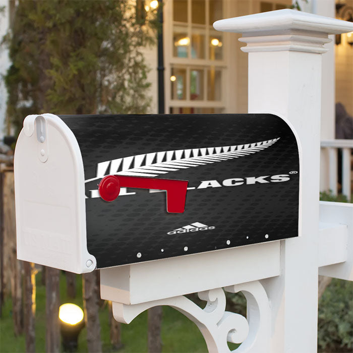 Rugby All Blacks Magnetic Mailbox Cover 18" X 21" Outdoor Decor