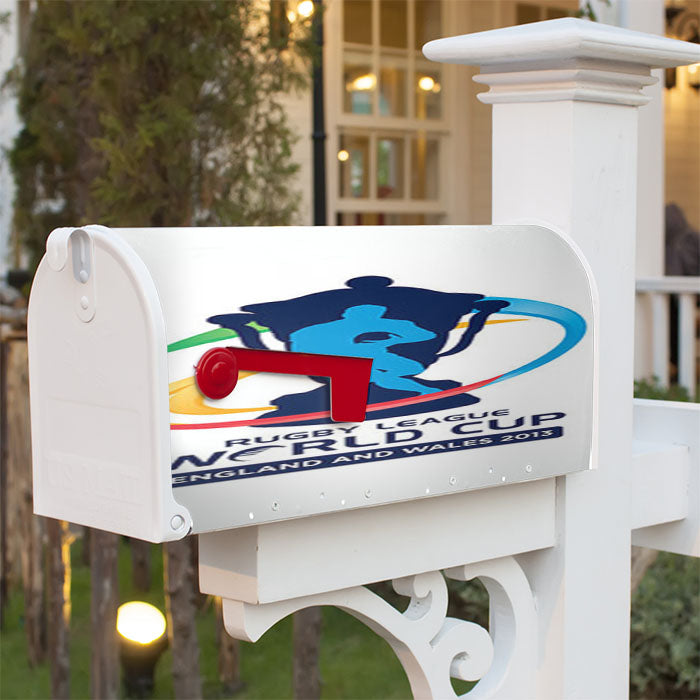 Rugby League Logo Magnetic Mailbox Cover 18" X 21" Outdoor Decor
