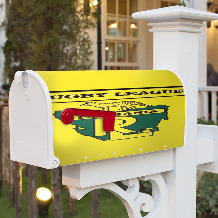 Rugby League Tasmania Yellow Magnetic Mailbox Cover 18" X 21" Outdoor Decor