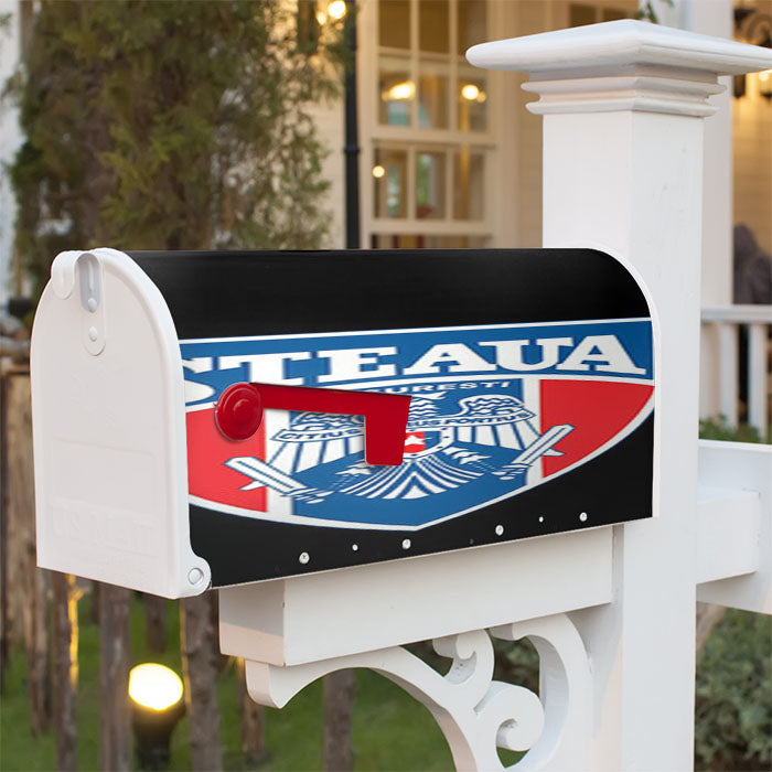 Rugby Steaua Logo Black Magnetic Mailbox Cover 18" X 21" Outdoor Decor