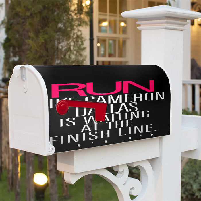 Run Like Cameron Dallas Magnetic Mailbox Cover 18" X 21" Outdoor Decor