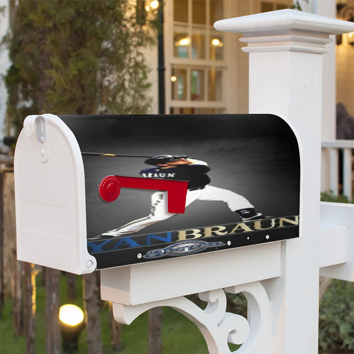 Ryan Braun Milwaukee Brwers Magnetic Mailbox Cover 18" X 21" Outdoor Decor