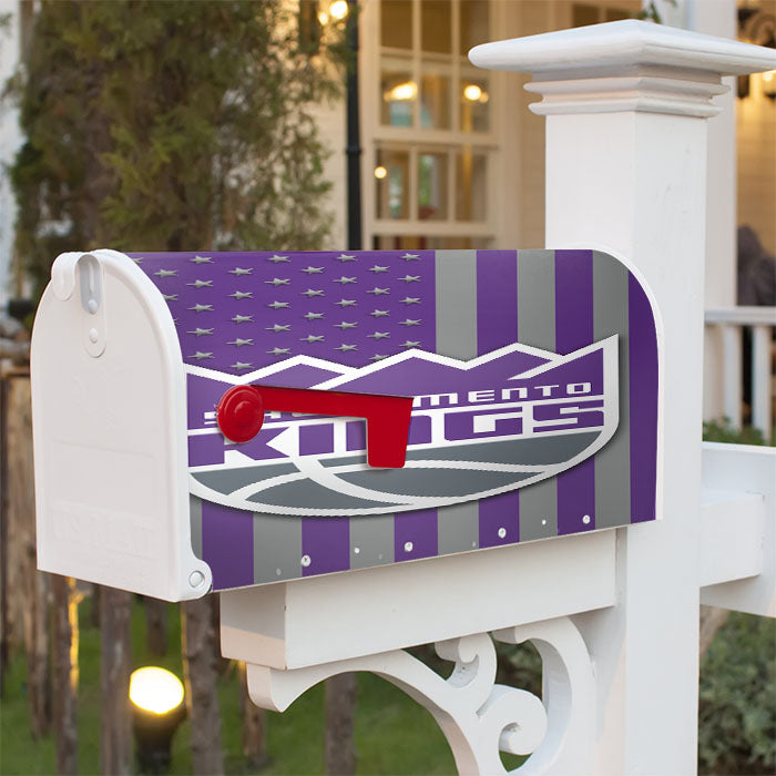 Sacramento Kings Logo Flag Magnetic Mailbox Cover 18" X 21" Outdoor Decor