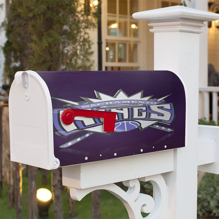 Sacramento Kings Team Logo Magnetic Mailbox Cover 18" X 21" Outdoor Decor