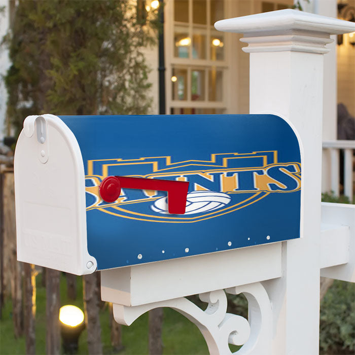Saints Baseball Logo Blue Magnetic Mailbox Cover 18" X 21" Outdoor Decor