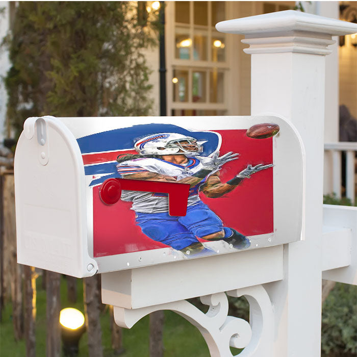 Sammy Watkins Buffalo Bills Oil Art Magnetic Mailbox Cover 18" X 21" Outdoor Decor