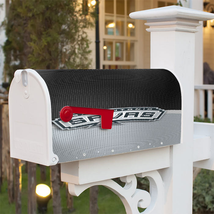 San Antonio Spurs Logo Jersey Magnetic Mailbox Cover 18" X 21" Outdoor Decor
