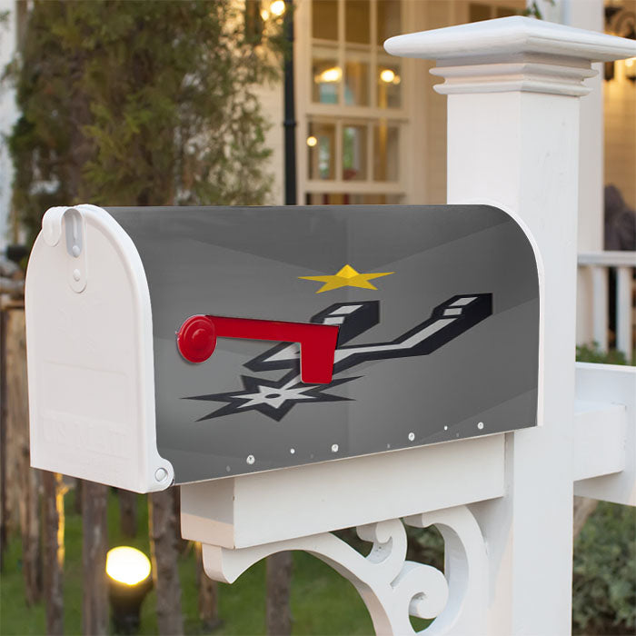 San Antonio Spurs Stars Magnetic Mailbox Cover 18" X 21" Outdoor Decor