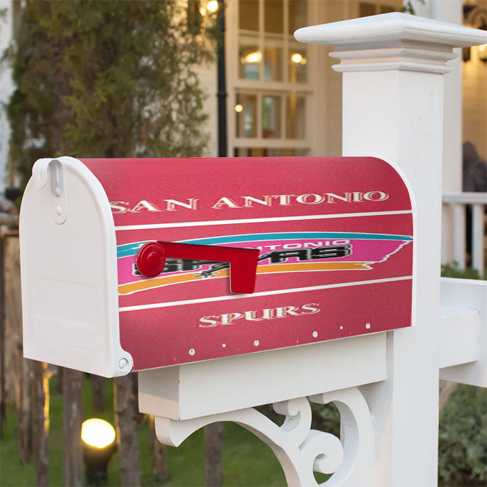 San Antonio Spurs Swatch Magnetic Mailbox Cover 18" X 21" Outdoor Decor