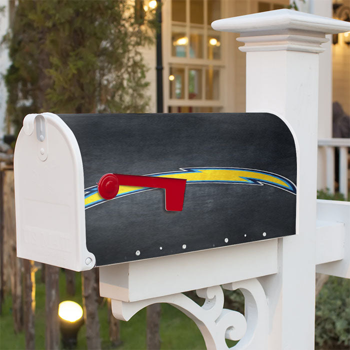 San Diego Chargers Black Magnetic Mailbox Cover 18" X 21" Outdoor Decor