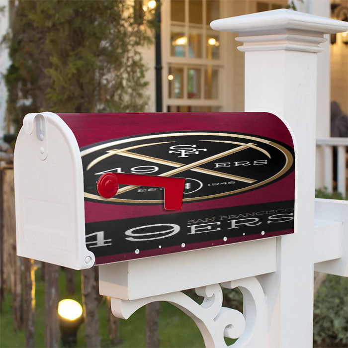 San Francisco 49Ers Magnetic Mailbox Cover 18" X 21" Outdoor Decor
