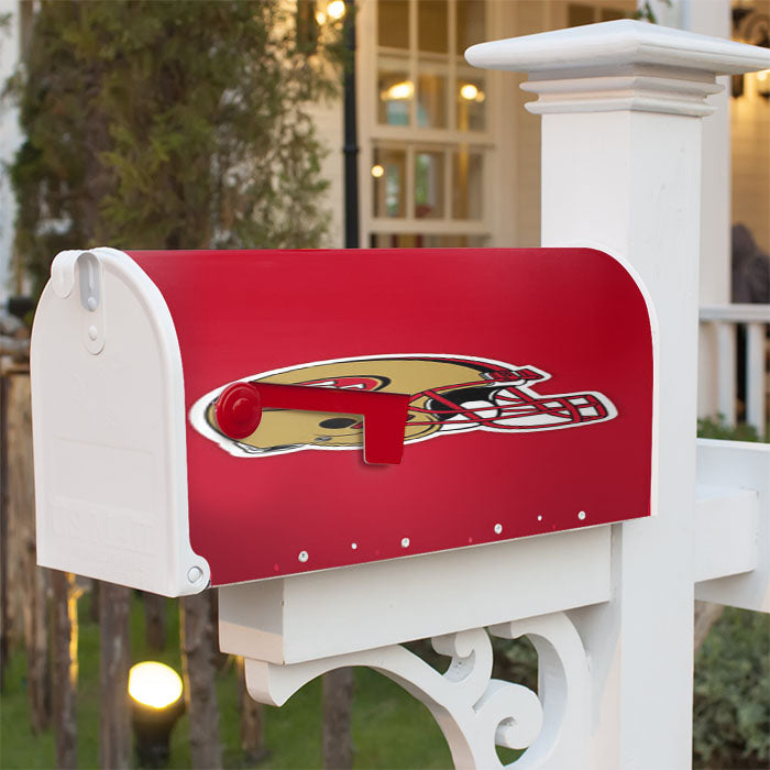 San Francisco 49Ers Helm Magnetic Mailbox Cover 18" X 21" Outdoor Decor