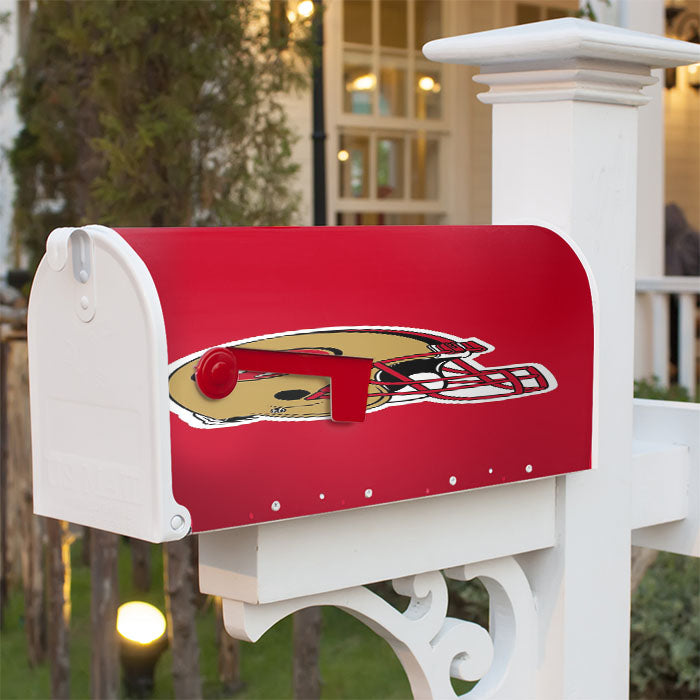 San Francisco 49Ers Helmet Magnetic Mailbox Cover 18" X 21" Outdoor Decor
