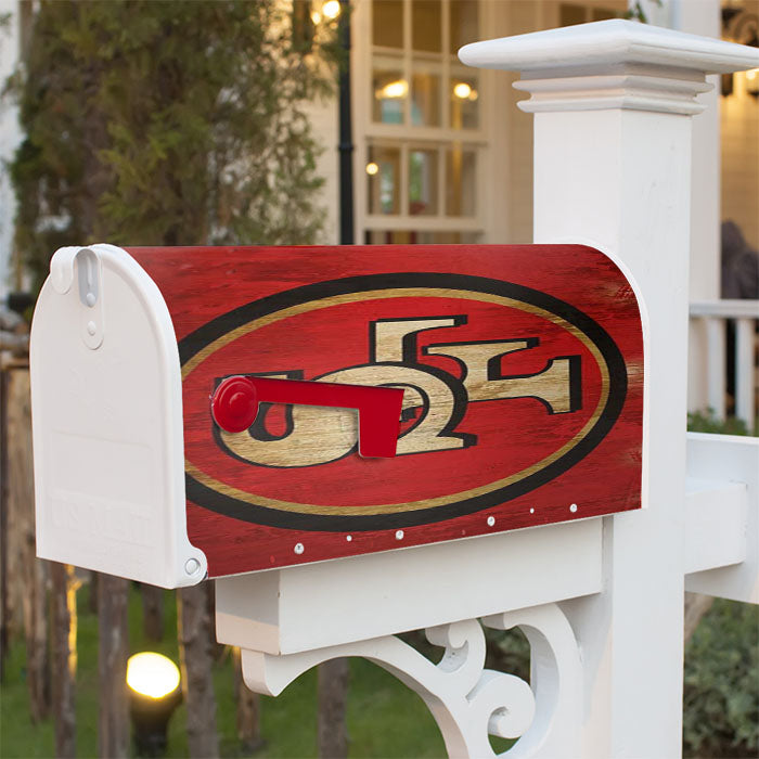 San Francisco 49Ers Nfl Magnetic Mailbox Cover 18" X 21" Outdoor Decor