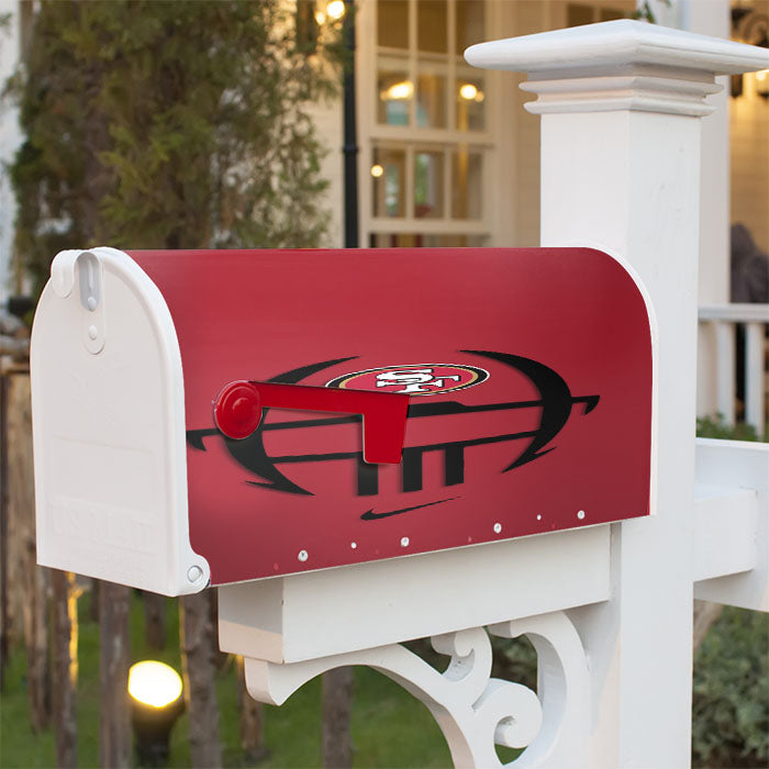 San Francisco 49Ers Nike Helmet Logo Magnetic Mailbox Cover 18" X 21" Outdoor Decor
