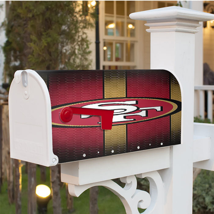 San Francisco 49Ers Shadow Magnetic Mailbox Cover 18" X 21" Outdoor Decor
